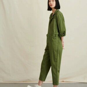 Alex Mill Standard Jumpsuit in Cotton Twill XS Army Green